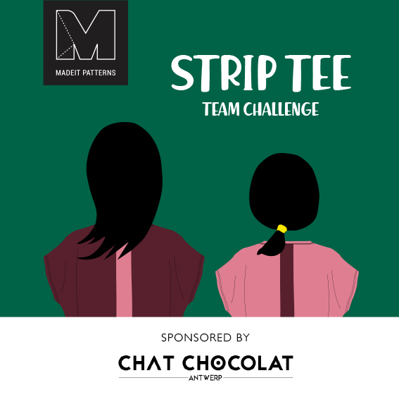 Strip Tee challenge graphic